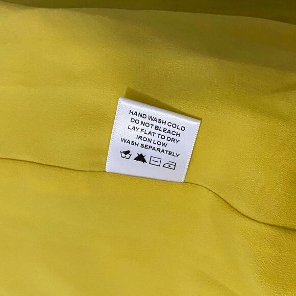 Lovers + Friends Bermuda Maxi Dress Small Yellow Satin Evening Formal Gown Glam - Picture 9 of 11